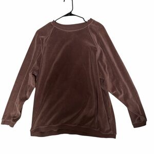 Aerie Chocolate Velvet Long Sleeve Top